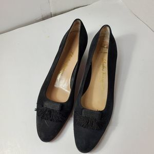 Salvatore ferragamo Very dark Navy w Tassel accent 10 4A